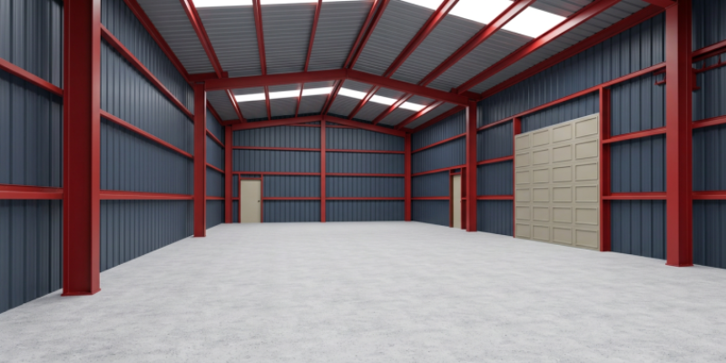 3D Image Builder of 30 70 16 Metal Building Design