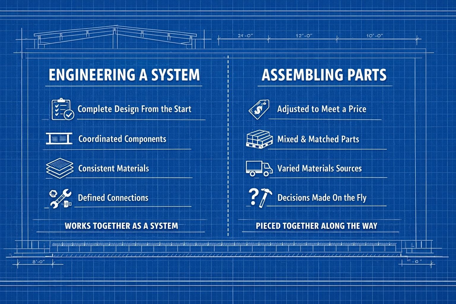 ENGINEERING A SYSTEM VS ASSEMBLING PARTS