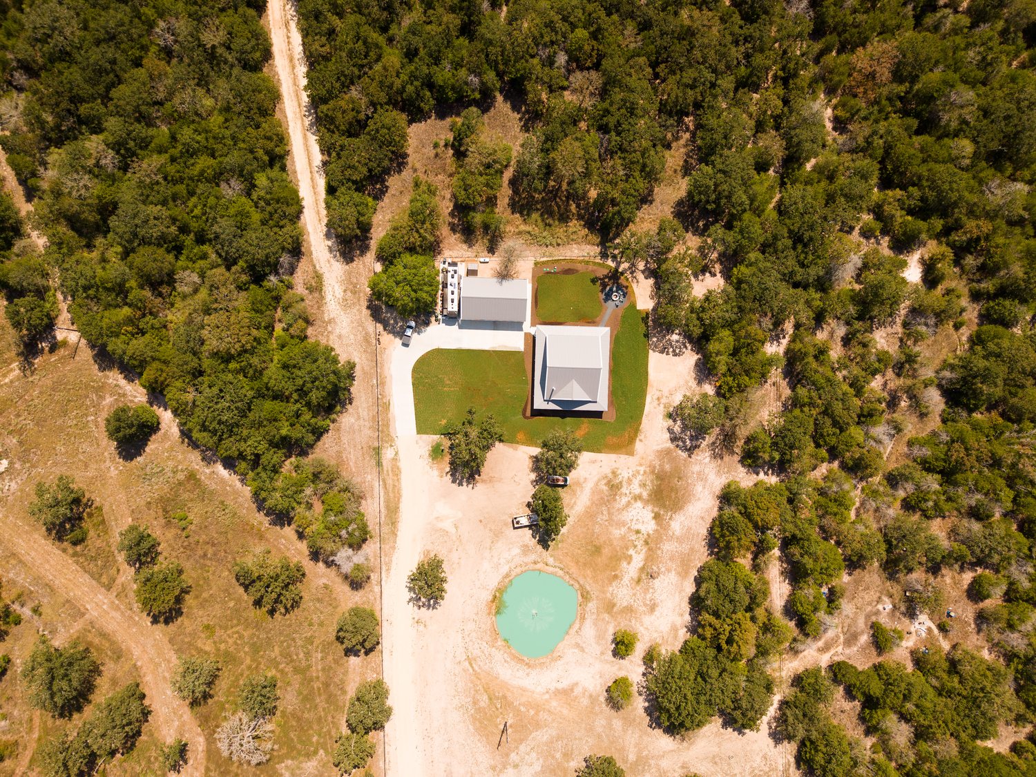 anderson-tx-barndominium-property-overhead-drone
