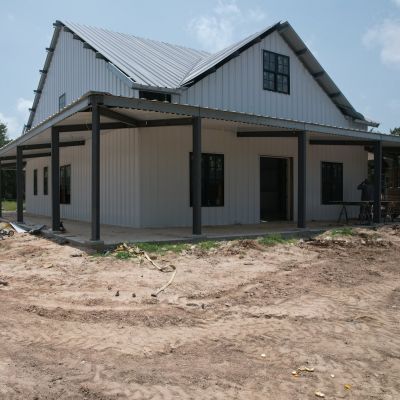 residential-metal-building-anderson-texas-front-elevation