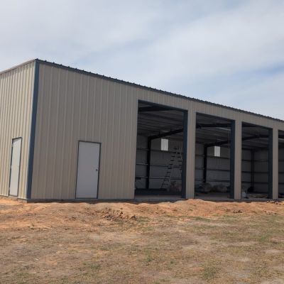 40x100x16-commercial-service-facility-framing-progress-columbus-tx