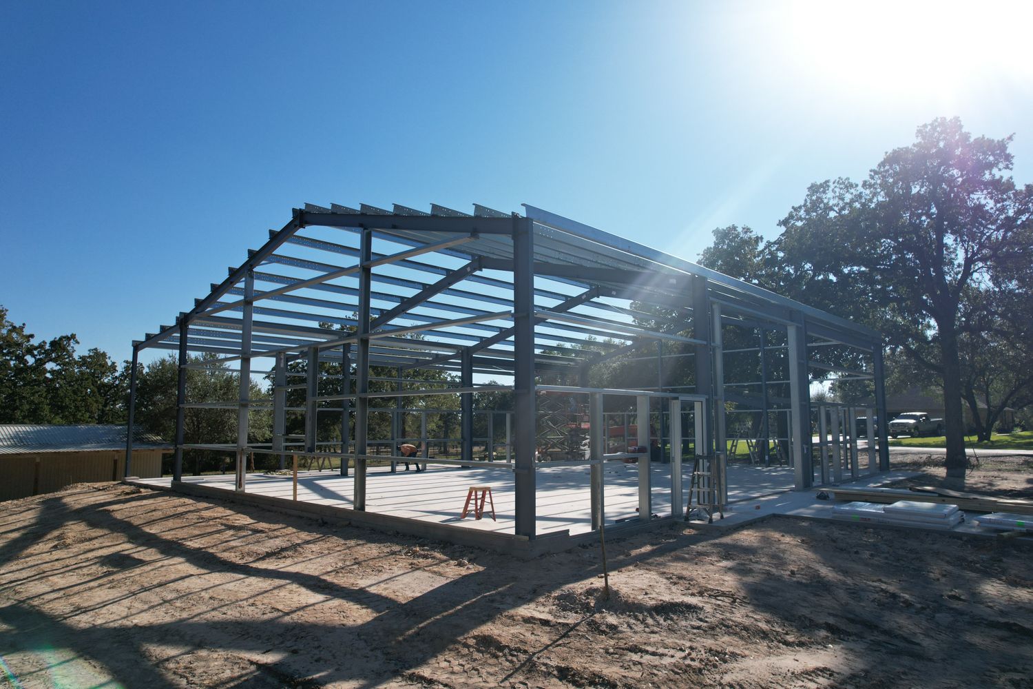44x62-office-building-steel-frame-construction-angle-view