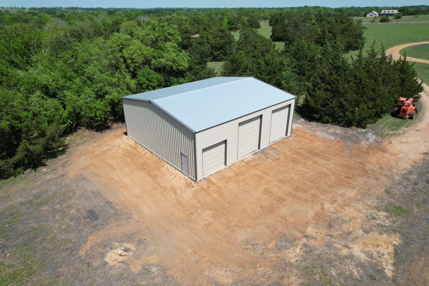 aerial-pre-engineered-metal-building-brenham-tx
