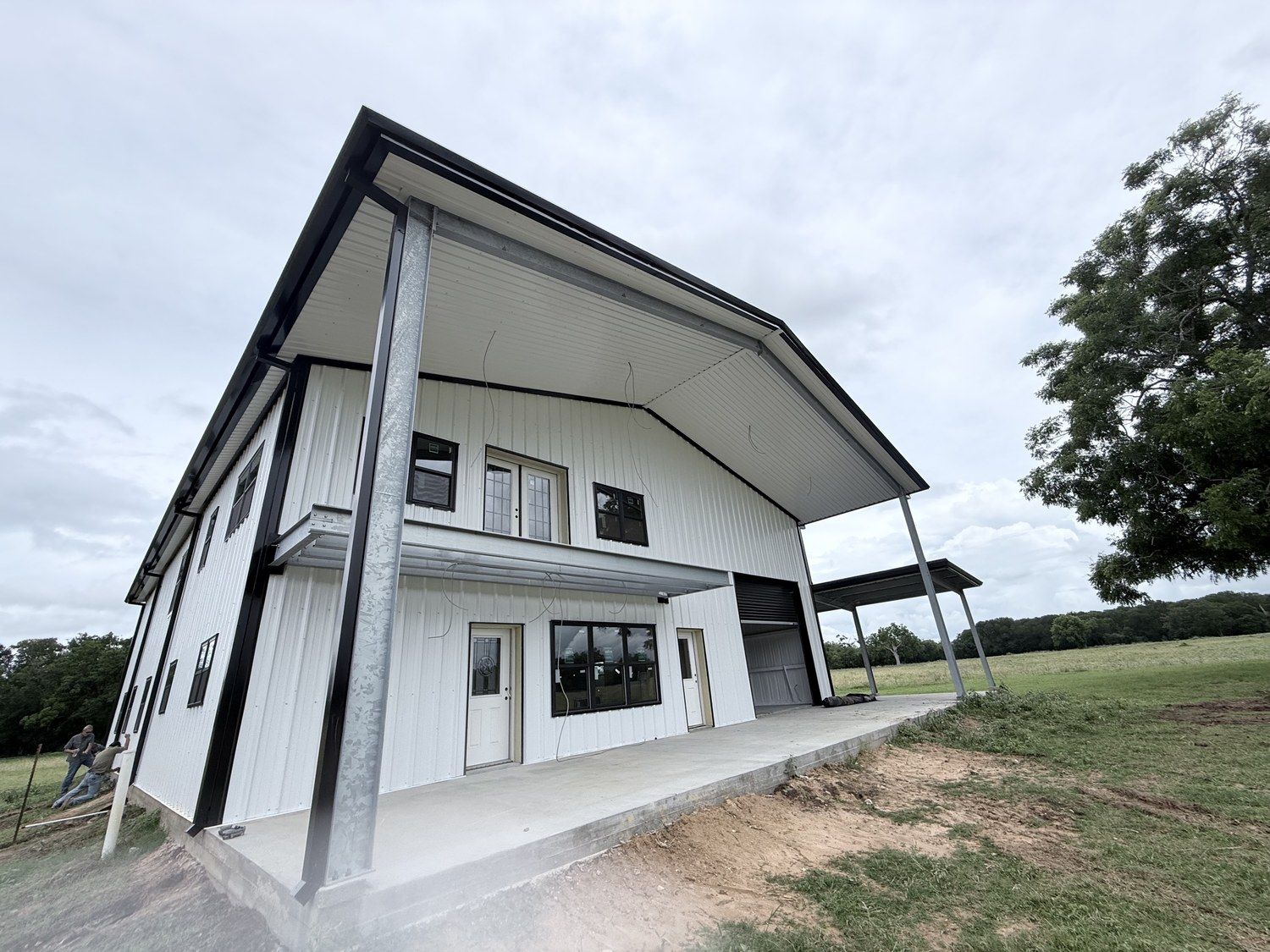 50x82-mixed-use-ranch-building-front-elevation-brookshire-tx