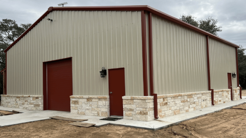 45x50x16 equipment storage building